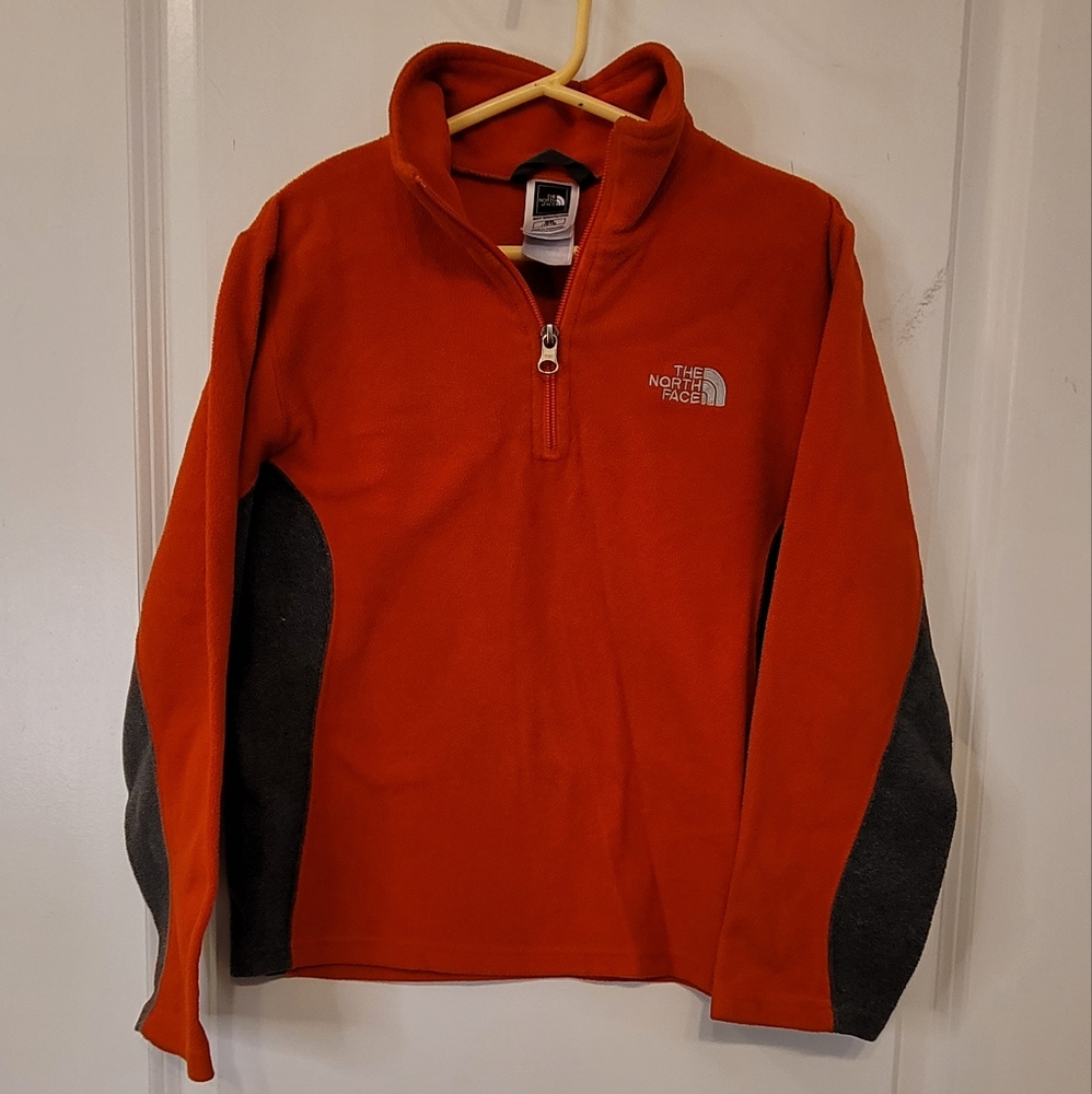 The North Face Kids Fleece - Orange and Gray